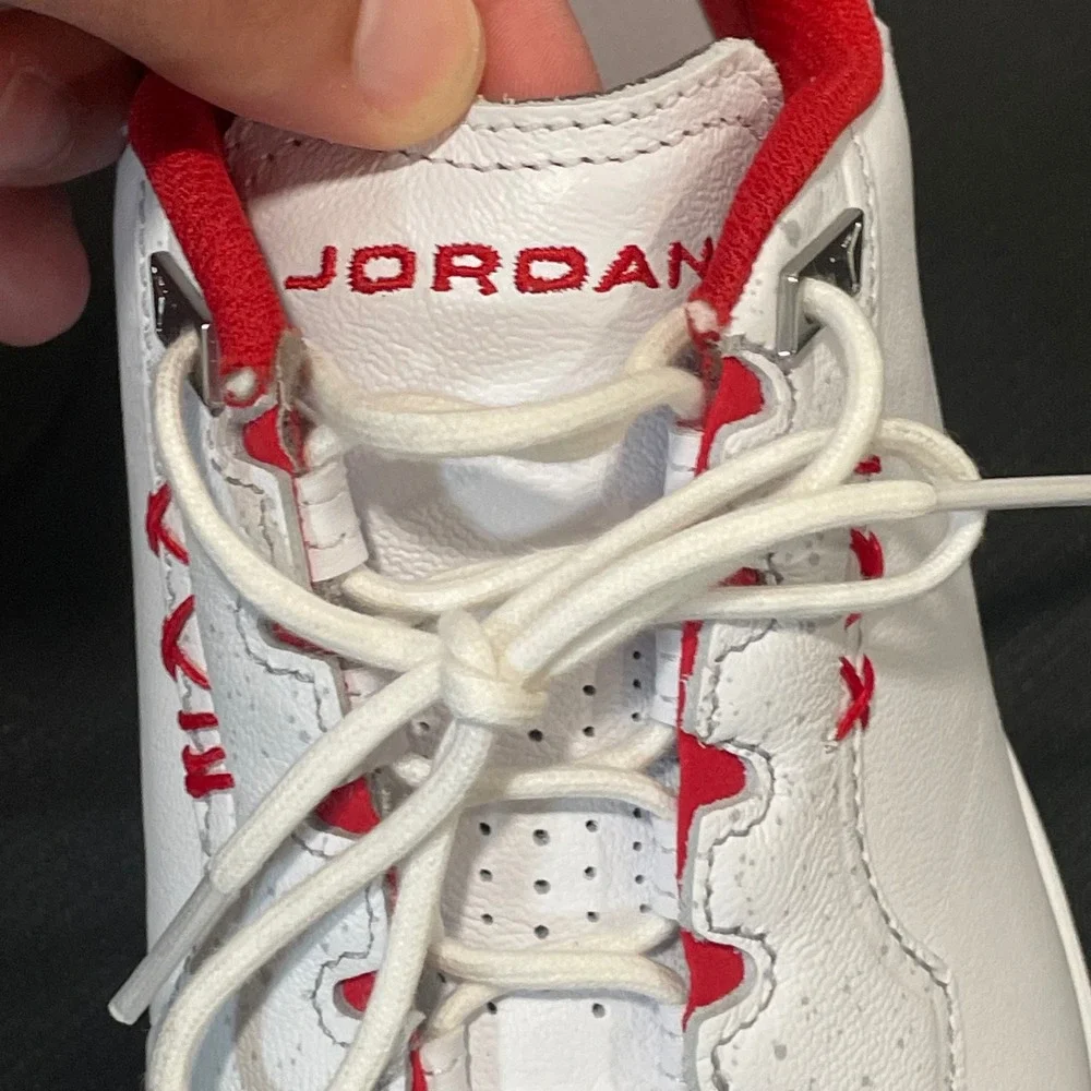 Nike Jordan ADG 4 Mens Golf Shoes White Gym Red FQ6642-101 Size 8
